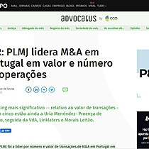 TTR: PLMJ lidera M&A em Portugal em valor e nmero de operaes